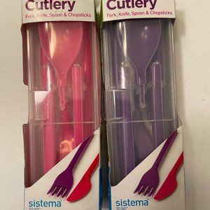 NWT- Set of Two Reusable Cutlery Sets